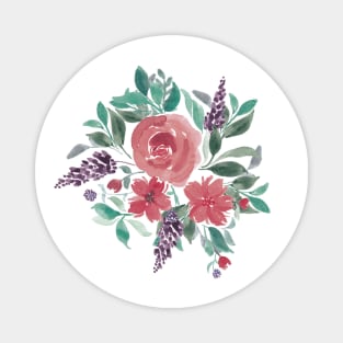 Watercolor floral bouquet Magnet